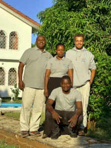 Villa Heidi Zanzibar team taking care of guests during their stay